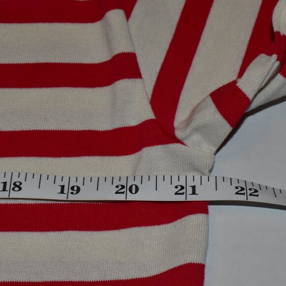 J. Crew Cropped Striped Boatneck Long Sleeve Cotton Tee Size S - Picture 5 of 10